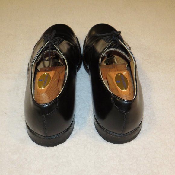 DJ Leavenworth 1970 Vietnam Era Black Leather Dress Shoes 9.5R main image 5